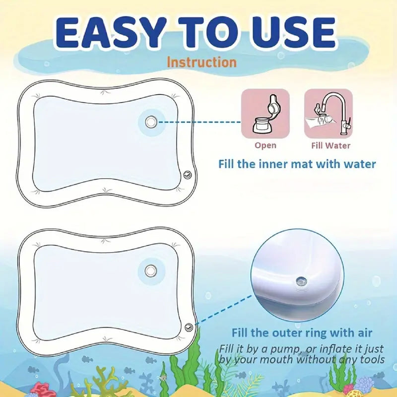 COLCHONETA TAP.DE AGUA INFLABLE BEBÉS cu