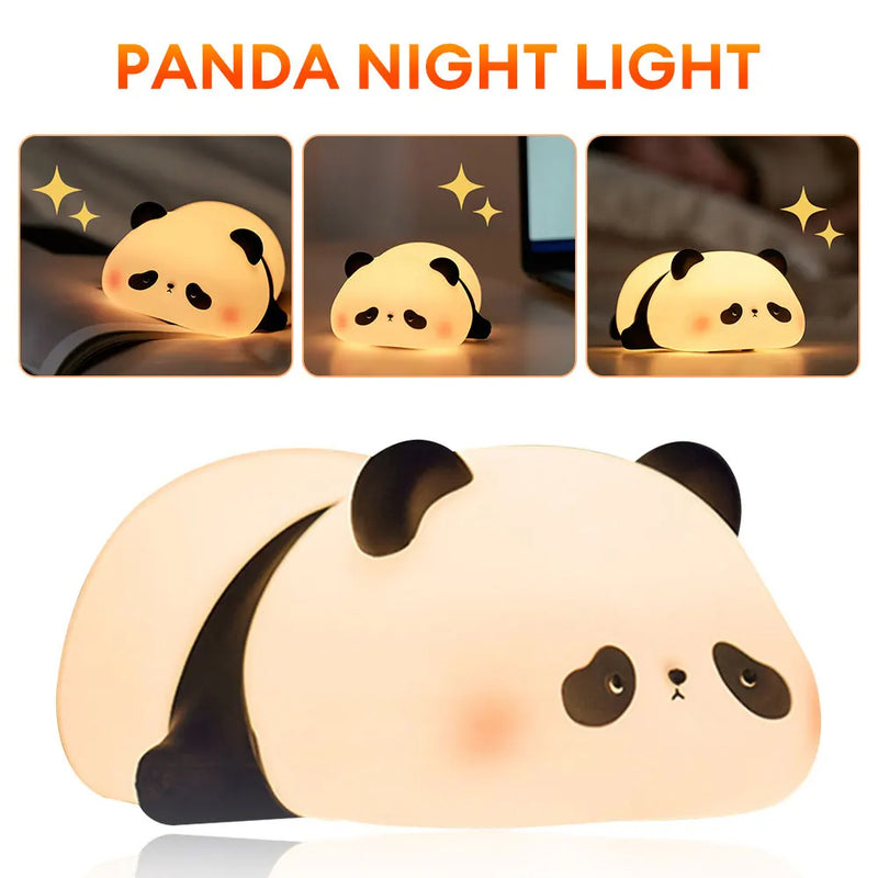 Lampara oso panda 3 tonos silicona pd-30